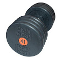 Гантель профессиональная хром/резина 41 кг. Iron King IK 500-41 120_120