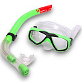 Набор для плавания детский Sportex маска+трубка (ПВХ) E41221 зеленый 120_120
