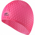 Шапочка для плавания силиконовая Bubble Cap (розовая) Sportex E41543 120_120