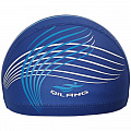 Шапочка для плавания Sportex с принтом ПУ E36890-10 темно синий 120_120