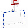 Ворота с баскетбольным щитом из фанеры Glav с удлиненными штангами и стаканами 7.103-2 120_120
