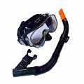 Набор для плавания Sportex взрослый, маска+трубка (ПВХ) E39247-4 черный 120_120