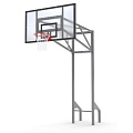 Стойка баскетбольная уличная усиленная со щитом из оргстекла, кольцом и сеткой Spektr Sport 120_120