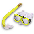 Набор для плавания детский Sportex маска+трубка (ПВХ) E41235 желтый 120_120
