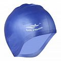 Шапочка для плавания силиконовая анатомическая (синяя) Sportex E41552 120_120