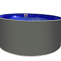 Круглый бассейн вкапываемый Гигабасс 400х150см, чаша 0,6мм Лагуна ТМ597 платина 120_120