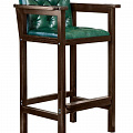 Кресло бильярдное из ясеня (мягкое сиденье + мягкая спинка, цвет черный орех) Weekend 40.501.41.1 120_120