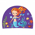Шапочка для плавания детская текстиль (Русалка) Sportex E41247 120_120