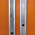Стойки волейбольные круглые алюминиевые ф83 мм. Установка в стаканы высотой  350 мм с крышками (стаканы в комплекте) Haspo 924-516 120_120