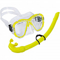 Набор для плавания взрослый Sportex маска+трубка (ПВХ) E39231 желтый 120_120