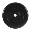 Диск обрезиненный d31мм MB Barbell MB-PltB31-15 15 кг черный 120_120