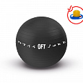 Гимнастический мяч Original Fit.Tools FT-GBPRO-75BK (75 см) коммерч, черный 120_120