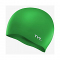 Шапочка для плавания TYR Wrinkle-Free Silicone Cap, силикон, LCSL/310, зеленый 120_120