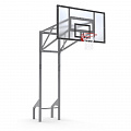 Стойка баскетбольная уличная усиленная со щитом из оргстекла, кольцом и сеткой Spektr Sport SP D 413 120_120