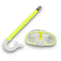 Набор для плавания детский Sportex маска+трубка (ПВХ) E41237-5 желтый 120_120
