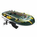 Лодка надувная четырехместная Intex Seahawk-400 Set (68351) 120_120
