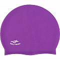 Шапочка для плавания силиконовая взрослая (фиолетовая) Sportex E41565 120_120