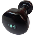 Гантель виниловая 3,0 кг (черная) Sportex HKDB115-3.0 120_120